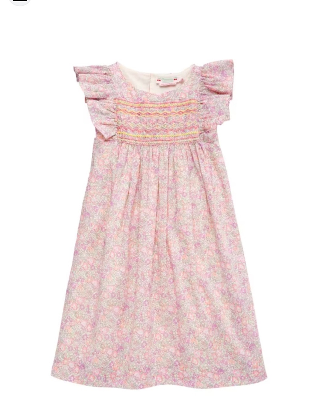 Bonpoint Fiorella Smocked Dress in Liberty Michelle - Size 10